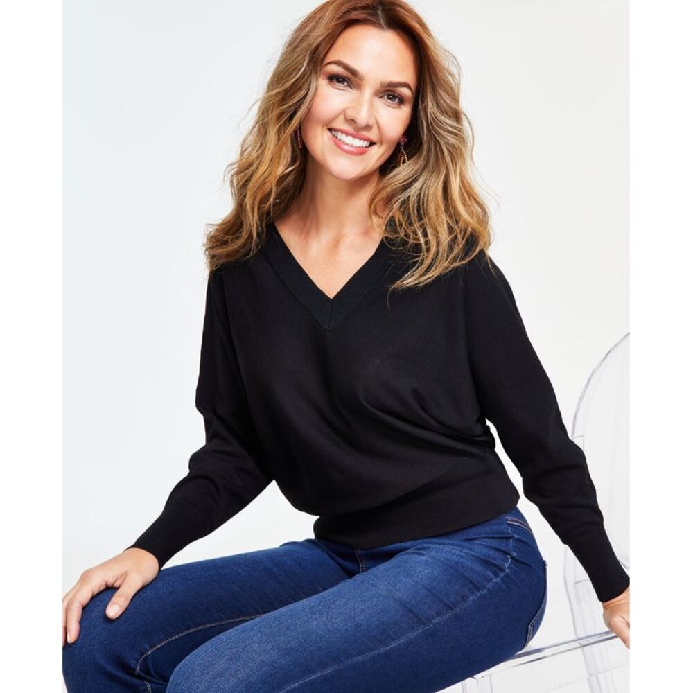 INC International Concepts International Concepts Womens V Neck Sweater